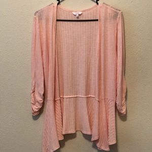Pink 3/4 length cardigan